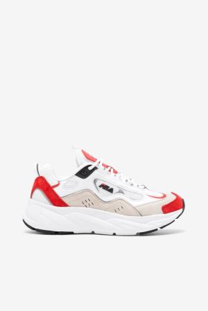 FILA Trigate Sneakers White / Red / Black,Womens Shoes | CA.ZHXGDY851